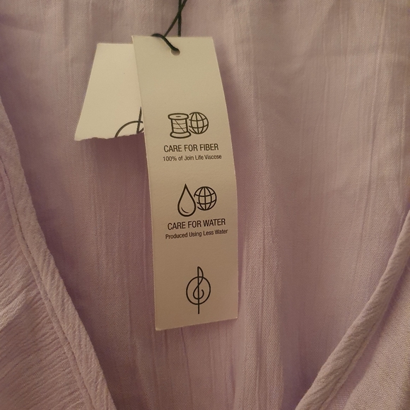 BNWT Stradivarius Lilac Long Sleeved Ruffle Top - Picture 5 of 11